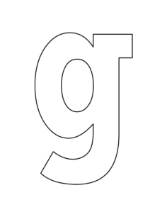 Lowercase Letter G Coloring Pages Pdf, Free Vectors File